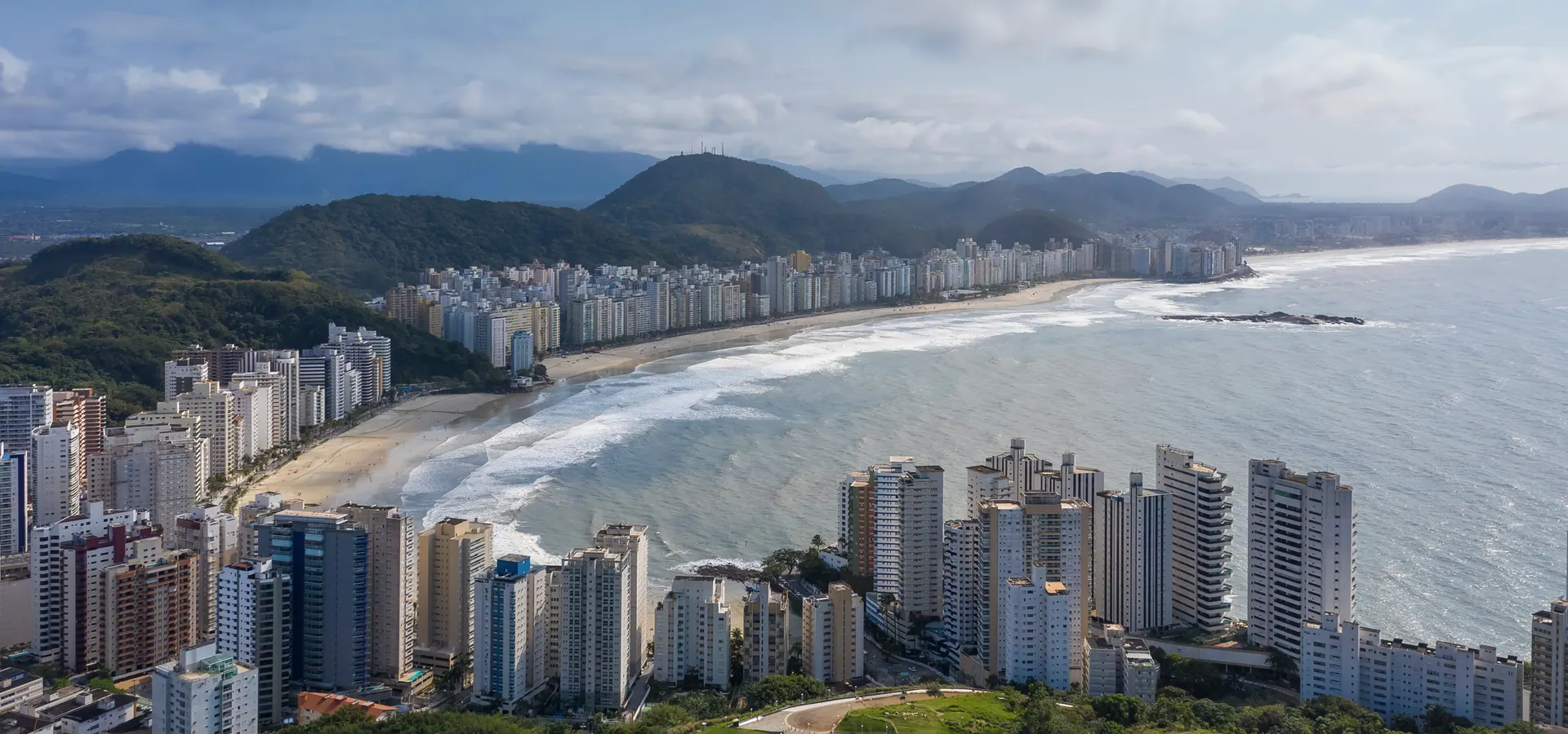Orla do litoral paulista